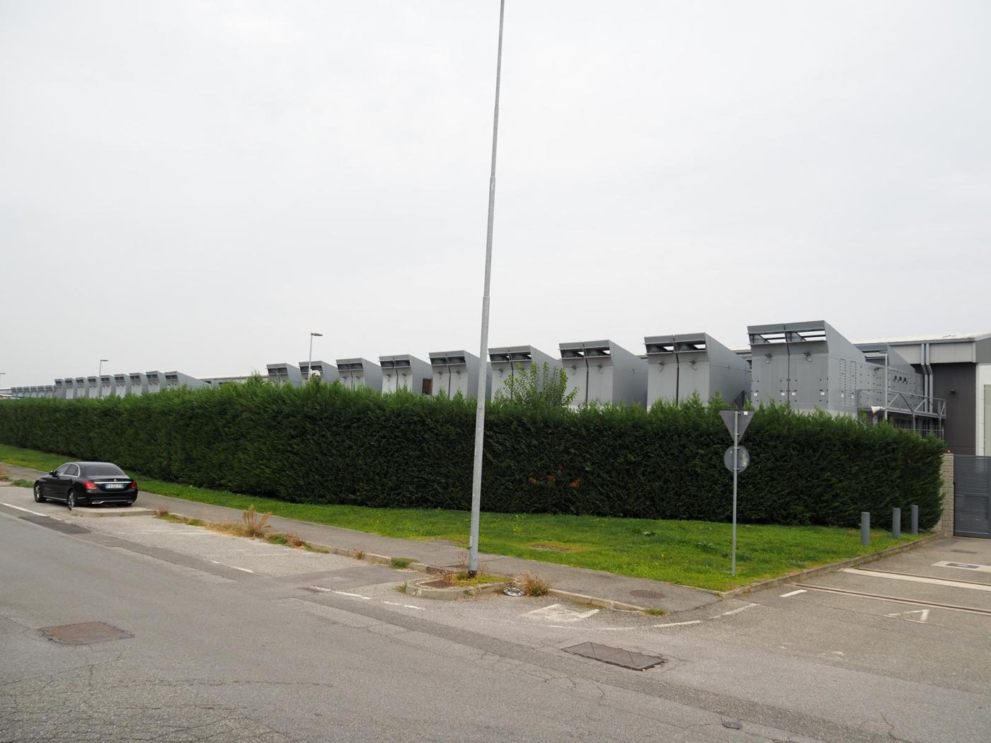 Rows of servers in a data centre